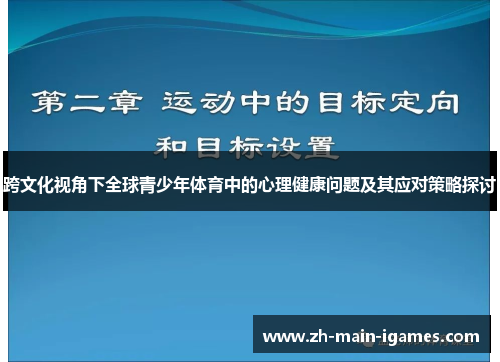 跨文化视角下全球青少年体育中的心理健康问题及其应对策略探讨